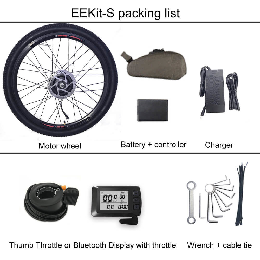 Baars uitspraak motto Wireless Best Electric bike Conversion Kit front wheel eekit-s with battery  at bike shop near me
