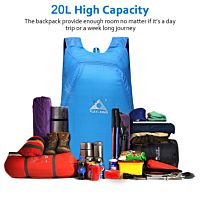 20L Durable Water-resistant Lightweight Packable Bag