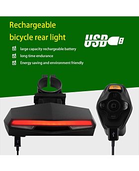 Wireless Waterproof Remote Control Bicycle Turning Rear Light
