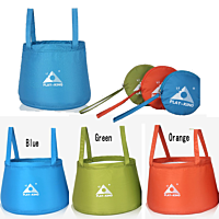 9L Foldable Washbasin Bucket Bowl Waterproof PEVA Washing Bag