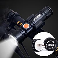  800 Lumen  Bicycle Flashlight LED Zoom Waterproof ultra bright  USB Rechargeable
