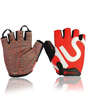 BOODUN Summer Half Finger Gloves with Shock-absorbing Gel Pad