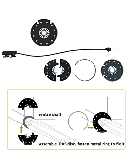 Easy-fit PAS KTD12L pedal assist sensor for eBike 