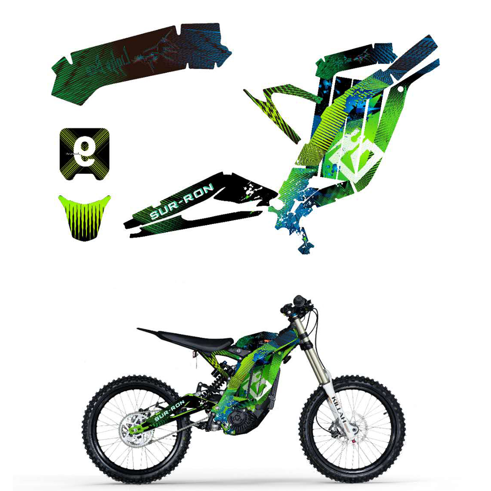 Details about   RAMBO Bikes Neon Green Decal Kit Sbox