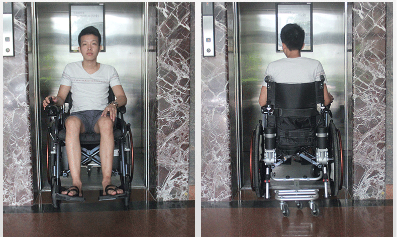 electric wheelchair easy to go into lifter