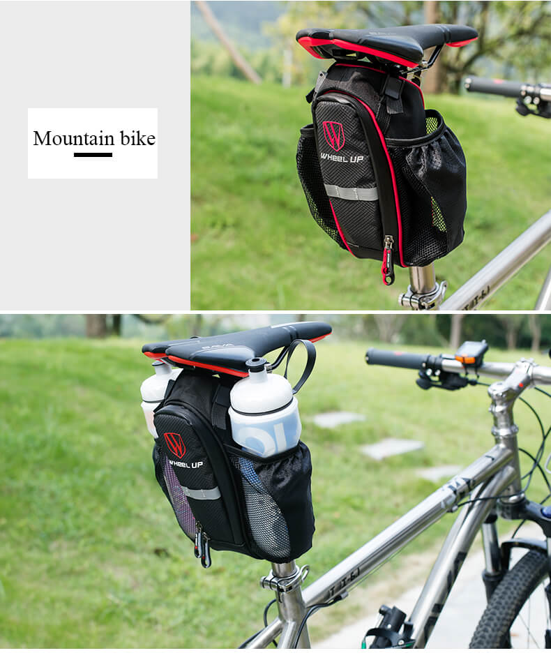 Bicycle Saddle Bags For Two Water Bottle Bicycle Seat Bag MTB Road Bike Seat Bag