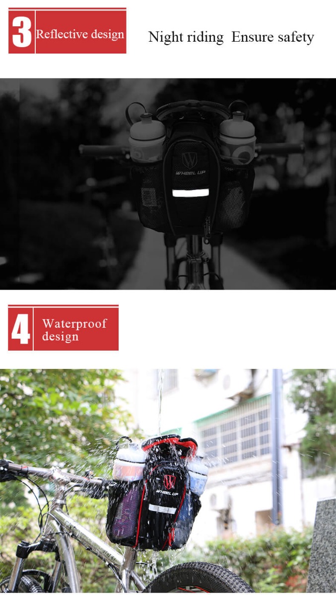 Bicycle Saddle Bags For Two Water Bottle Bicycle Seat Bag MTB Road Bike Seat Bag