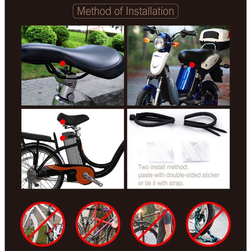 Wireless Alarm for bike scooter motorcycle door IP55 Waterproof Adjustable Anti-theft Alarm