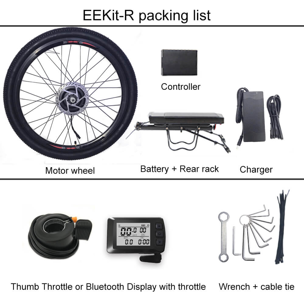 EEKit-R Electric Bike Conversion Kit  Front Wheel With Rear Battery