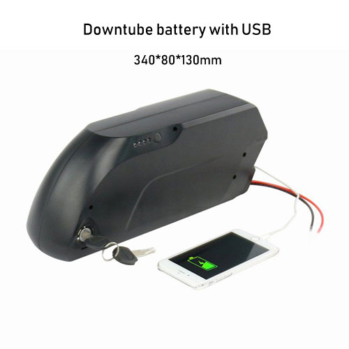 electric bicycle conversion kit -downtube lithium battery with USB