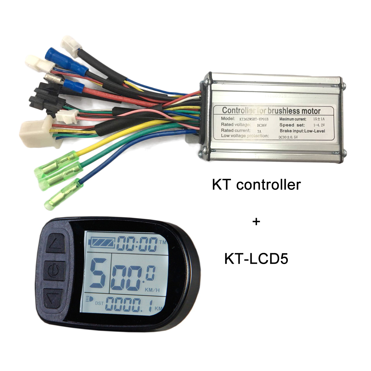 KT controllers wit KT-LCD5 electric bike display