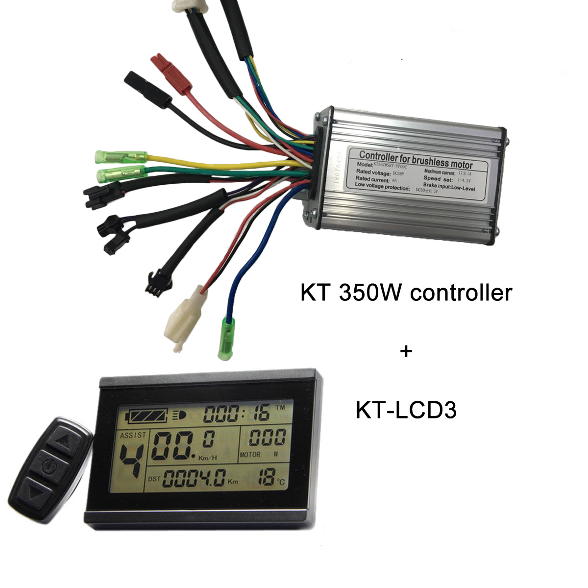 electric bike controller 350W KT-controller and KT LCD