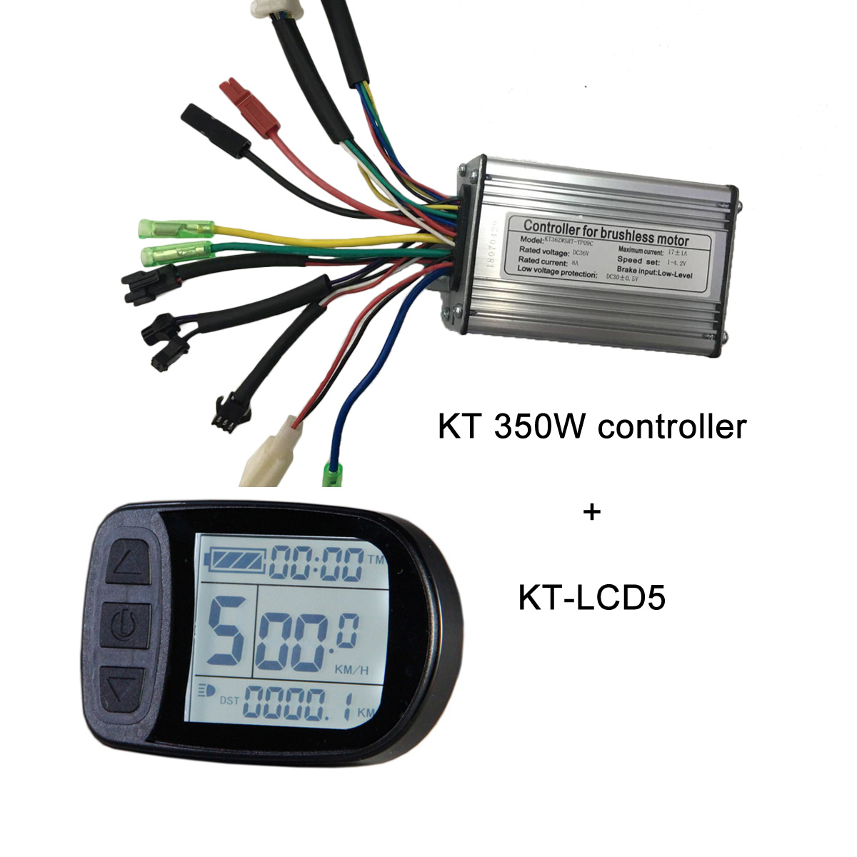 KT controllers wit KT-LCD5 electric bike display
