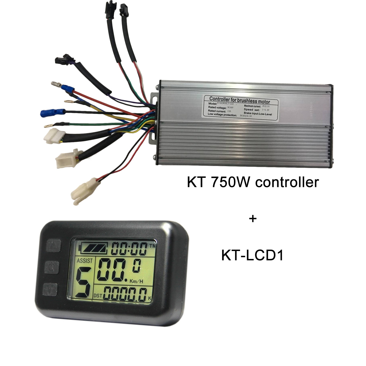 KT controllers wit KT-LCD1 electric bike display