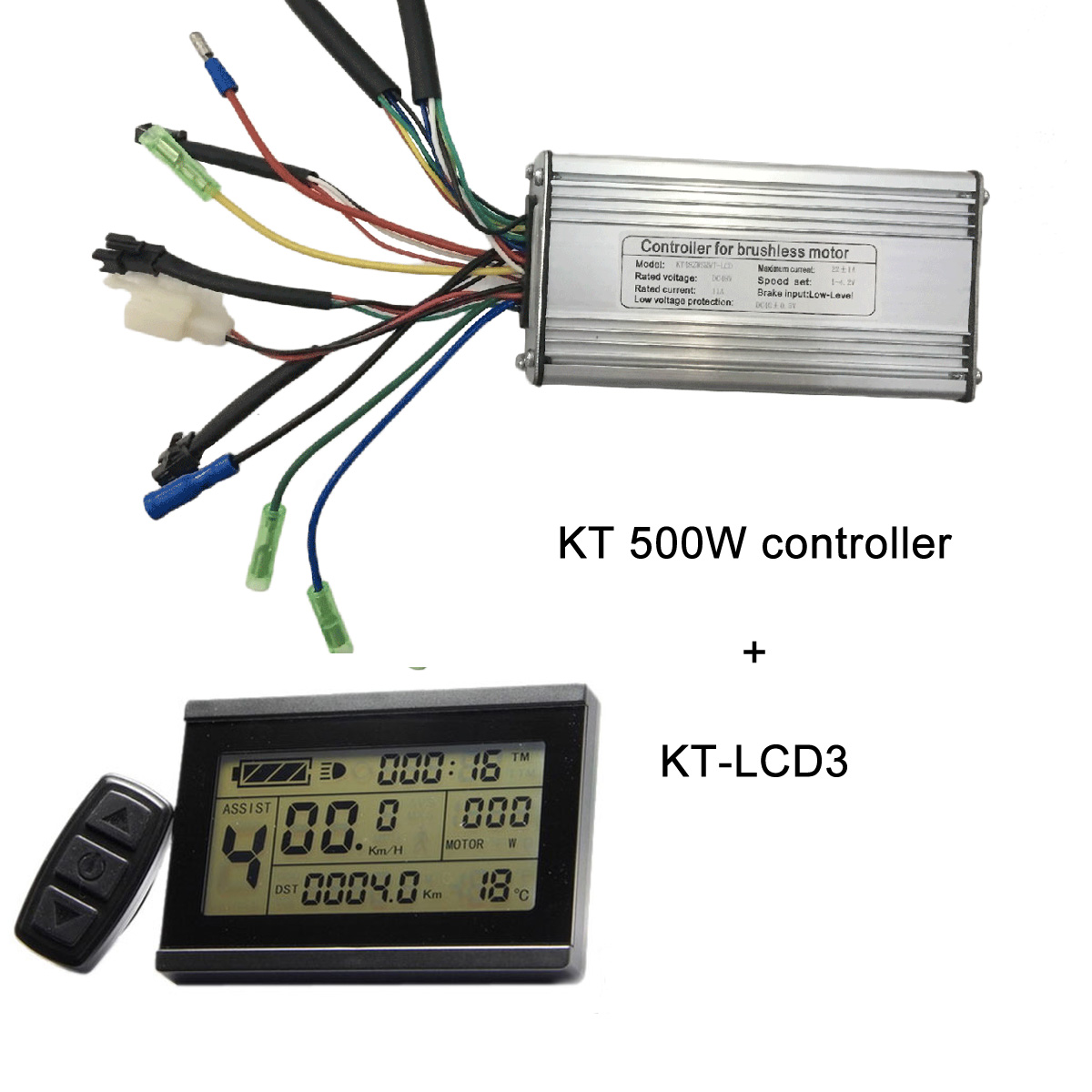 KT controllers wit KT-LCD3 electric bike display