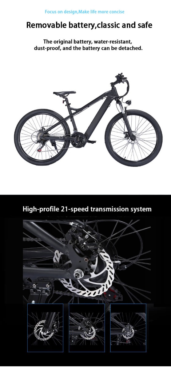 26inch electric mountain bike 36V 350W ebike