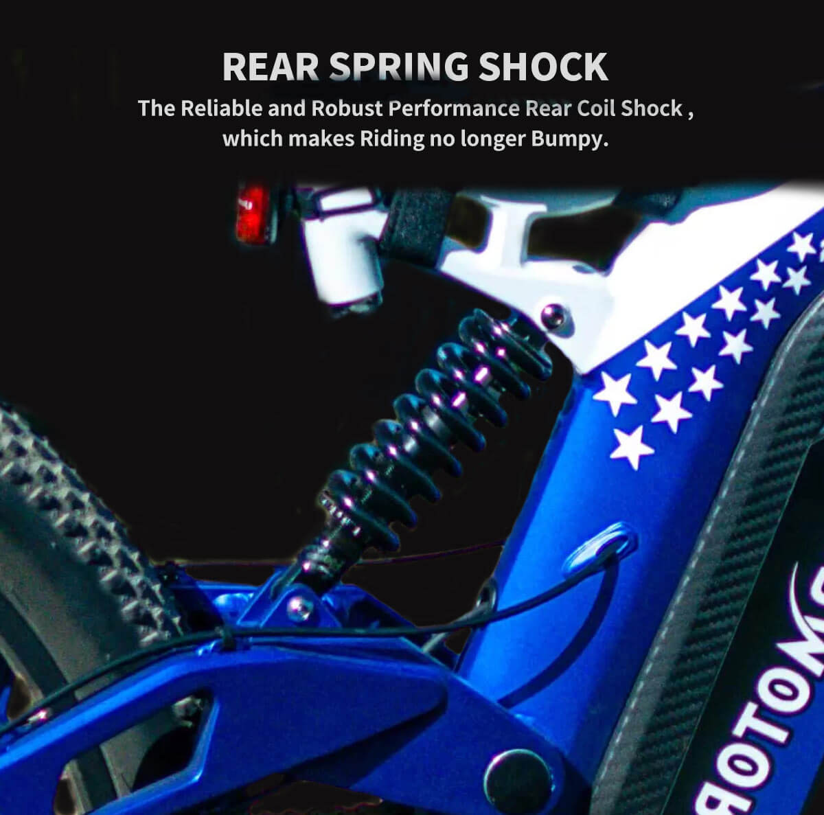 48V1500W strong power 26 inch fat tire electric mountain bike-rear shock 